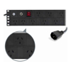 Serveredge Rackmount Accessories - Serveredge 2RU Basic 12 Port PDU (12) 3 Pin AUS GPO Output (1) IEC C14 Plug Input 10A 240V 