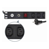 Rackmount Accessories - Serveredge Basic 8 Port IEC PDU (8) IEC C13 Output & (1) Aus 3 Pin Plug Input 15A 240 V