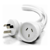 ALOGIC Power Cables - ALOGIC 15m Aus 3 Pin Mains Power Extension Cable WHITE  Male to Female
