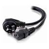 Power Cables - ALOGIC 2m Right Angle Aus Mains Plug to IEC-C13- Male to Female