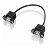 Rack Accessories - ALOGIC 15cm USB2.0 Wall Plate Mech Female to Female