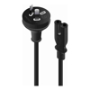 Power Cables - ALOGIC 0.5m Aus 2 Pin Mains Plug to IEC C7 Male to Female