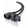 ALOGIC Power Cables - ALOGIC 2m IEC C14 to Down Angle  IEC C15 High Temperature Male to Female