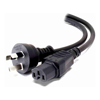 ALOGIC Power Cables - ALOGIC 5m Aus 3 Pin Mains Plug to IEC C15 High Temperature Male to Female