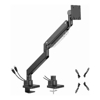 Brateck Brackets & Mounting - Brateck LDT80-C012UC Super Heavy-Duty Gas Spring Monitor Arm with USB-A and USB-C Ports For most 17"~57" Monitors Matte
