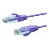 Cat6 Network Cables - 4Cabling 0.75m CAT6A THIN U/UTP LSZH 28 AWG RJ45 Network Cable | Purple