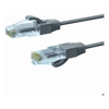 4Cabling - 4Cabling 2.5m CAT6A THIN U/UTP LSZH 28 AWG RJ45 Network Cable | Grey
