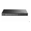 Gigabit Network Switches - D-Link 32-Port 10 Gigabit Layer 3 Stackable Managed Switch with 24 10GBASE-T Ports 4 10Gb SFP+ and 4 10/25Gb SFP28 Ports