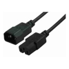 BluPeak - BluPeak COMSOL 2MTR HIGH TEMPERATURE POWER CABLE IEC-C14(M) IEC-C15(F)