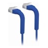 Ubiquiti - Ubiquiti UC-PATCH-RJ45-BL Cat6 Both End Bendable to 90 Degree RJ45 Ethernet Cable Length: 0.1m Blue 1 Year Warranty