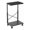 mbeat - mbeat activiva Height Adjustable PC  Printer Storage Stand Black Adjustable Shelf Height: 55/60/65/79/75/80/85cm