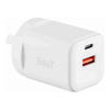 Home & Wall Chargers - 3Sixt Wall Charger GaN 35W USB-C PD + QC27W USB-A(Max 15W)-W