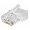 4Cabling - 4Cabling RJ45 8P8C CAT 6A UTP One-Piece Crimp Plug 4Up 4Down- Solid | 100 Pack