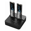 Docks & Port Replicators - Simplecom SD550v2 USB 3.2 Gen2x2 to Dual Bay NVMe M.2 SSD Docking Station Duplicator Offline Clone