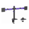 Brateck Brackets & Mounting - Brateck LDT89-C024 Matte Black Amethyst Articulating Gaming Dual Monitor Arm (new)