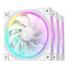 Deepcool - Deepcool FL12 White 120mm Unique ARGB Fans Low Noise 4-pin PWM Fluid Dynamic Bearing Addressable RGB LED