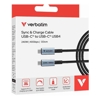 USB Type-C / 3.1 Cables - Verbatim Sync  Charge USB C to USB C 240W 40 Gbps120 cm