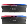 Lexar Desktop DDR5 RAM - Lexar LD5U24G76C38BR-RGD ARES 2nd Gen U-DIMM DDR5 7600 48GB Kit (24GB*2) CL38  RGB Black  dual pack