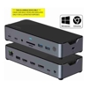 Docks & Port Replicators - Comsol TRIPLE MONITOR USB-C 14 PORT DOCKING STATION