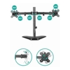 mbeat Brackets & Mounting - mbeat activiva Dual-Screen Articulating Monitor Arm with Free-Standing Desktop Base provides perfect solution for