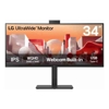 Monitors - LG 34" UltraWide webcam WQHD (3440x1440) Curved IPS display with Built-in FHD webcam USB Type-C (PD 90w) RJ 45  2 x