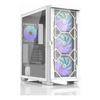 Computer / PC Cases - Zalman Z10 DUO WHITE Mid-Tower Tempered Glass Drive Bays: 2x3.5" 2x2.5" Expansion Slot: 7 Motherboard Support: