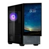 Computer / PC Cases - Zalman Z10 DS BLACK Detachable 15.6" FHD Screen Mid-Tower Tempered Glass Drive Bays: 2x Combo (3.5" or 2.5") 2x2.5"