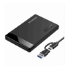 2.5 Portable External Hard Drive Enclosures - Simplecom SE109 Tool-free 2.5" SATA HDD SSD to USB-C Enclosure USB 3.2 Gen 1 Compatible with 7mm and 9.5mm laptop 2.5"