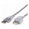 USB 2.0 Cables - Astrotek AT-USB2-AA-1.8M USB2.0 A-A Extension cable translucent silver 1.8m 
