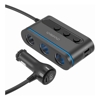 Choetech - Choetech TC0021 3 Sockets 2C+1A Cigarette Lighter Splitter Black
