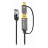 USB Type-C / 3.1 Cables - mbeat Tough Link 2m USB  USB-C to RJ45 Ethernet Cable Space Grey