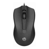 HP - HP Wired Desktop 100 Mouse 1200dpi 3 Buttons Wired USB-A Connector Optical Red Sensor 1.2M Cable Length Black 1YR WTY