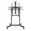 Brateck Brackets & Mounting - Brateck Deluxe Motorized Large TV Cart with Tilt Equipment Shelf and Camera Mount Fit 55"-100" Up to 120kg- Matte Black