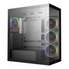 Computer / PC Cases - Deepcool CG580 4F v2 Panoramic ATX Mid-Tower Case 4 x Pre Installed Fans Single Chamber Support Up to 2x 360mm