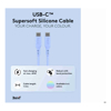 USB Type-C / 3.1 Cables - 3Sixt SPLASH by 3sixT USB-C to USB-C Cable 1.5m 60W Baby Blue
