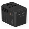 Choetech - Choetech PD6045 GaN Tech 2C+2A 45W Travel Adapter with US EU UK AU Plugs Black