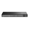 Gigabit Network Switches - D-Link 52-Port Gigabit Smart Managed Stackable Switch with 48 1000Base-T and 4 SFP+ Ports.