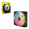 Corsair - Corsair iCUE LINK LX120R RGB 120mm PWM Reverse Fan Expansion Single Pack Black: 66.7CFM 2400RPM 37.7dBA 0.4AStatic