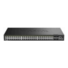 Gigabit Network Switches - D-Link 52-Port Gigabit Smart Managed Stackable PoE+ Switch with 48 PoE+ 1000Base-T and 4 SFP+ Ports. PoE budget 370W