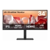 Monitors - LG 34" (21:9) WQHD CURVED IPS HDMI(2) DP USB-C 90W LAN KVM H/ADJ VESA 3YR