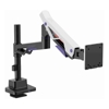Brateck Brackets & Mounting - Brateck LDT95-C012UCP Atlas Neo Gaming Pole-Mounted Monitor Arm with USB-A  USB-C Ports For most 24"~57" Monitors Matte