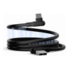 Cygnett - Cygnett DriveSync Right Angled Magnetic Silicone USB-C to USB-A Cable (0.7M) (CY5665CCACB) 3A/60W 480Mbps Drive  Sync 2