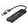 USB 3.0 Cables - Simplecom CH365C SuperSpeed 3-Port USB Hub with SD MicroSD Card Reader USB-A and USB-C Dual Connector