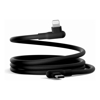 Third Party Cables, Chargers and Adapters - Cygnett DriveSync Right Angled Silicone Lightning to USB-C Cable (0.7M) (CY5668CCACB) 3A/30W 480Mbps Drive  Sync 2