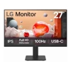 LG - LG 27" IPS Full HD monitor with USB-C 1920x1080 100Hz 5ms 65W PD IPS 3-side borderless tilt/height stand