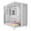 Computer / PC Cases - Corsair AIR 5400 LX-R RGB iCUE LINK Triple Chamber Mid-Tower PC Case White; ATX/E-ATX; 467x470x340mm; TG; 360GPU;