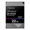 3.5 SATA Hard Drives (HDDs) - WD Western Digital Ultrastar DC HC570 22TB: 3.5"SAS 7200 RPM 291MB/s CMR 512MB cache TCG 147x101.6x26.1mm 750g 5-60C 5Y