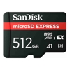 SanDisk SD / SDHC Cards - SanDisk 512GB microSD Express Card 880mb/s PCIe Gen 3 SDSQXFN-512G-GN4NN