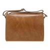 Laptop Carry Bags & Sleeves - HP Marselisborg 14" Leather Messenger Business Laptop Bag Handcrafted Golden Tan Briefcase Durable Adjustable Shoulder