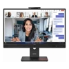 Monitors - Lenovo ThinkVision T27QD-4v 27in IPS 2560x1440 1x HDMI 2.1 TMDS 1x DP 1.4 1x USB-C Cam Mic Spk Tilt Swivel Pivot Height